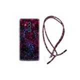 kilifland Huawei Mate 10 Pro ile Uyumlu Kılıf Rasta Ipli Boyun Askılı Desenli Silikon Boyalar 1660