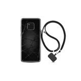 kilifland Huawei Mate 20 Pro ile Uyumlu Kılıf Silikon Desen Boyun Askılı Dikenli Tel 1779