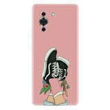 Kılıfland Huawei Nova 10 ile Uyumlu Kılıf, Resimli Desenli Baskılı Silikon, Dog And Girl, Pembe