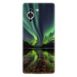 Kılıfland Huawei Nova 10 ile Uyumlu Kılıf, Resimli Desenli Baskılı Silikon, Kuzey Işıkları, Yeşil