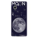 Kılıfland Huawei Nova 10 ile Uyumlu Kılıf, Resimli Desenli Baskılı Silikon, Moon Info, Lacivert