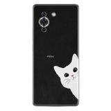 Kılıfland Huawei Nova 10 ile Uyumlu Kılıf, Silikon, Platinium Series, Çılgın Kedi Desenli, Siyah