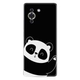 Kılıfland Huawei Nova 10 ile Uyumlu Silikon Kılıf, Desen Özel Seri, Bay Bay Panda, Siyah