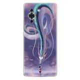 Kılıfland Huawei Nova 10 ile Uyumlu Silikon Kılıf, Desen Özel Seri, Kız ve Ejderha, Mor