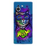 Kılıfland Huawei Nova 10 ile Uyumlu Silikon Kılıf, Desen Özel Seri Super Meow, Mavi