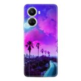 Kılıfland Huawei Nova 10 Se ile Uyumlu Kılıf, Resimli Desenli Silikon, Platinium Series, Purple Way