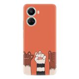 Kılıfland Huawei Nova 10 Se ile Uyumlu Kılıf, Resimli Desenli, Silikon, Platinium Series, Turuncu