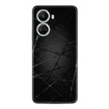 Kılıfland Huawei Nova 10 Se ile Uyumlu Silikon Kılıf, Dikenli Tel Desen, Siyah