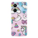 Kılıfland Huawei Nova 10 Se ile Uyumlu Silikon Kılıf, Unicorn Desen, Pembe