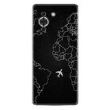 Kılıfland Huawei Nova 10 Uyumlu Kılıf, Silikon, Platinium Series, Harita Desenli, Siyah