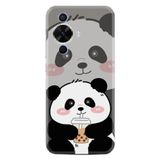 Kılıfland Huawei Nova 12S ile Uyumlu Kılıf, Boutique Baskılı, Milkshake Panda Desenli