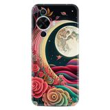 Kılıfland Huawei Nova 12S Kılıf, Boutique Baskılı, Platonik Ay Tasarımı, Renkli