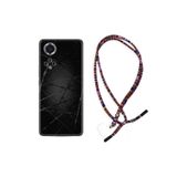 kilifland Huawei Nova 9 ile Uyumlu Kılıf Rasta Ipli Boyun Askılı Desenli Silikon Dikenli Tel 1779