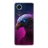 Kılıfland Huawei Nova 9 ile Uyumlu Silikon Kılıf, Desen Özel Seri Kartal, Mor