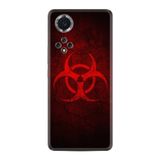 Kılıfland Huawei Nova 9 ile Uyumlu Silikon Kılıf, Desen Özel Seri, Virus, Kırmızı