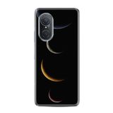 Kılıfland Huawei Nova 9 Se ile Uyumlu Kılıf, Resimli Desenli Silikon, Platinium Series, Gezegenler, Siyah
