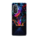 Kılıfland Huawei Nova 9 Se ile Uyumlu Kılıf, Resimli Desenli Silikon, Platinium Series, Mysterious World, Renkli