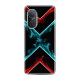 Kılıfland Huawei Nova 9 Se ile Uyumlu Silikon Kılıf, Desen Özel Seri Smoke, Siyah