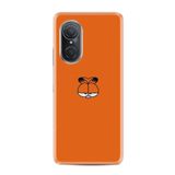 Kılıfland Huawei Nova 9 SE ile Uyumlu Silikon Kılıf, Garfi Desen, Turuncu