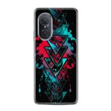 Kılıfland Huawei Nova 9 Se ile Uyumlu Silikon Kılıf, Neon Tasarım, Siyah