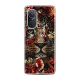Kılıfland Huawei Nova 9 Se ile Uyumlu Silikon Kılıf, Resimli Desenli Baskılı, Çiçekli Baby Tiger, Renkli