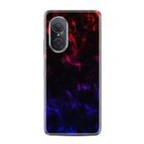 Kılıfland Huawei Nova 9 Se Silikon Kılıf, Desen Özel Seri, Blue Red Fire
