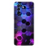 Kılıfland Huawei Nova Y70 ile Uyumlu Kılıf, Silikon, Platinium Series, Neon Petek Desenli, Renkli
