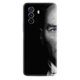 Kılıfland Huawei Nova Y70 ile Uyumlu Silikon Kılıf, Atatürk Portre Baskılı, Desenli, Siyah