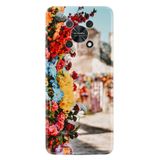 Kılıfland Huawei Nova Y70 ile Uyumlu Silikon Kılıf, Çiçek Desen, Renkli