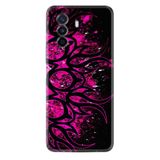 Kılıfland Huawei Nova Y70 ile Uyumlu Silikon Kılıf, Desen Özel Seri, Mor Bıçak, Siyah