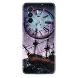 Kılıfland Huawei Nova Y70 ile Uyumlu Silikon Kılıf, Desen Özel Seri Time, Mor