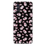 Kılıfland Huawei Nova Y70 ile Uyumlu Silikon Kılıf, Resimli Desenli Baskılı, Unicorn Flowers, Siyah