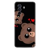 Kılıfland Huawei Nova Y70 ile Uyumlu Silikon Kılıf, Sevimli Hayvan Deseni, Siyah, Love Animals Serisi