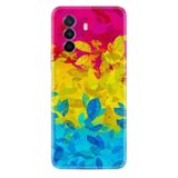 Kılıfland Huawei Nova Y70 ile Uyumlu Silikon Kılıf, Yaprak Deseni, Renkli