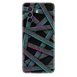 Kılıfland Huawei Nova Y70 ile Uyumlu Silikon Kılıf, Zigzag Desen, Gri