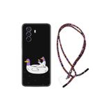 kilifland Huawei Nova Y70 Kılıf Silikon Desen Özel Seri Keyifli Ördekler 1725