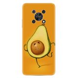 Kılıfland Huawei Nova Y90 ile Uyumlu Kılıf, Resimli Desenli Silikon, Platinium Series, Avokado, Turuncu
