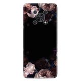 Kılıfland Huawei Nova Y90 ile Uyumlu Kılıf, Resimli Desenli Silikon, Platinium Series, Dark Flowers, Siyah