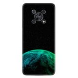 Kılıfland Huawei Nova Y90 ile Uyumlu Kılıf, Resimli Desenli Silikon, Platinium Series, Green World, Siyah