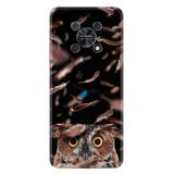 Kılıfland Huawei Nova Y90 ile Uyumlu Resimli Desenli Baskılı Silikon Kılıf, Baykuş Motifli, Siyah