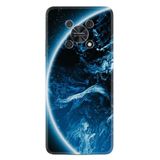 Kılıfland Huawei Nova Y90 ile Uyumlu Silikon Kılıf, Desen Özel Seri, Blue Planet, Mavi