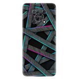 Kılıfland Huawei Nova Y90 ile Uyumlu Silikon Kılıf, Desen Özel Seri, Gri Zigzag