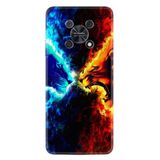 Kılıfland Huawei Nova Y90 ile Uyumlu Silikon Kılıf, Desen Özel Seri, Red Blue Leon, Renkli