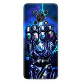 Kılıfland Huawei Nova Y90 ile Uyumlu Silikon Kılıf, Desen Özel Seri Thunder Play, Mavi