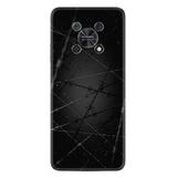 Kılıfland Huawei Nova Y90 ile Uyumlu Silikon Kılıf, Dikenli Tel Desen, Siyah