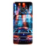 Kılıfland Huawei Nova Y90 ile Uyumlu Silikon Kılıf, Neon Cars Desen, Renkli