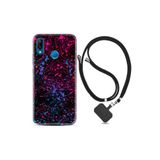 kilifland Huawei P20 Lite ile Uyumlu Kılıf Silikon Ipli Boyun Askılı Desenli Boyalar 1660
