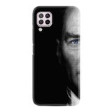 Kılıfland Huawei P40 Lite ile Uyumlu Silikon Kılıf, Atatürk Portre Baskılı, Siyah