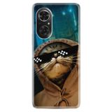 Kılıfland Huawei P50 Pro ile Uyumlu Kılıf, Resimli Desenli Silikon, Platinium Series, Troll Cat, Renkli