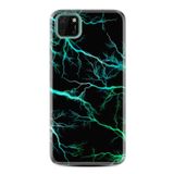 kilifland Huawei Y5p ile Uyumlu Kılıf Silikon Desen Güzel Seri Green Thunder 1693